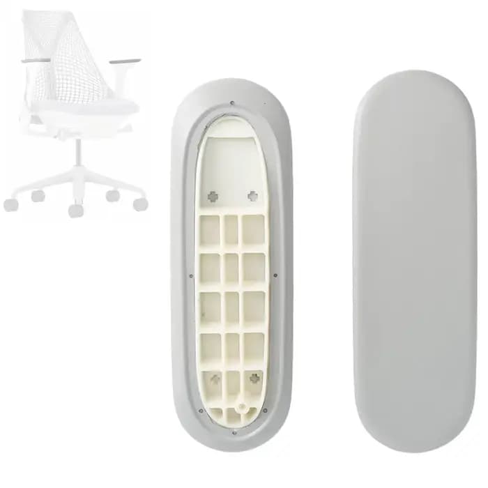 Coussinets de remplacement pour accoudoirs de chaise de bureau et d'ordinateur Herman Miller Sayl, accessoires pour accoudoirs, couleur noir et gris, 1 paire