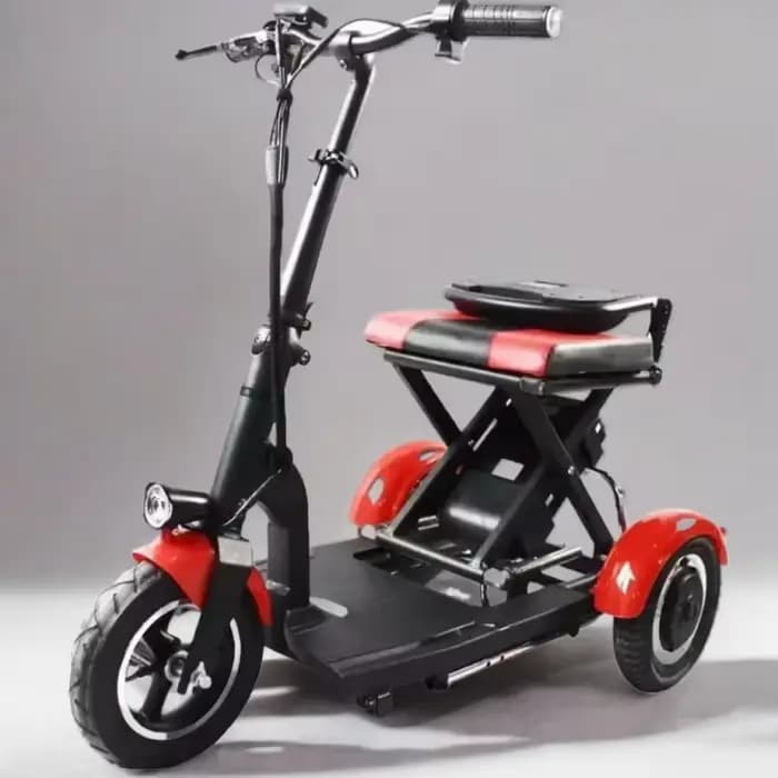 Scooter électrique léger pliant à Double moteur à 3 roues avec batterie amovible pour personnes âgées