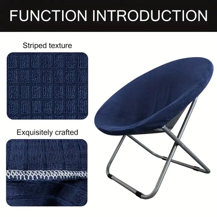 Housse de chaise de patio une pièce avec protection des feuilles intégrée, conception élastique réglable, adaptée aux chaises d'extérieur, balcon, bord de piscine, fête