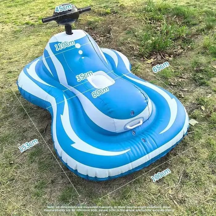 Scooter aquatique gonflable motorisé – Planche de surf motorisée avec poignée de direction pour adultes et usage domestique, pour la piscine/le lac