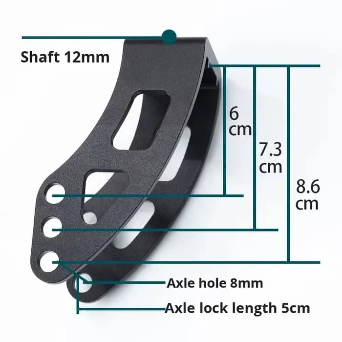Kit de vis de blocage de roue avant pour accessoires de fourche de fauteuil roulant