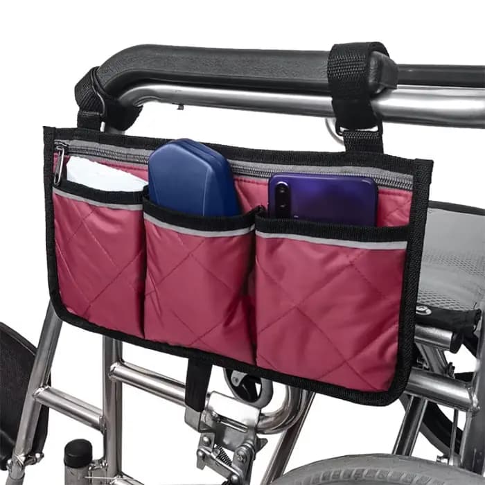 1Pc Walker Scooter électrique fauteuil roulant accoudoir côté sac de rangement siège Portable poche