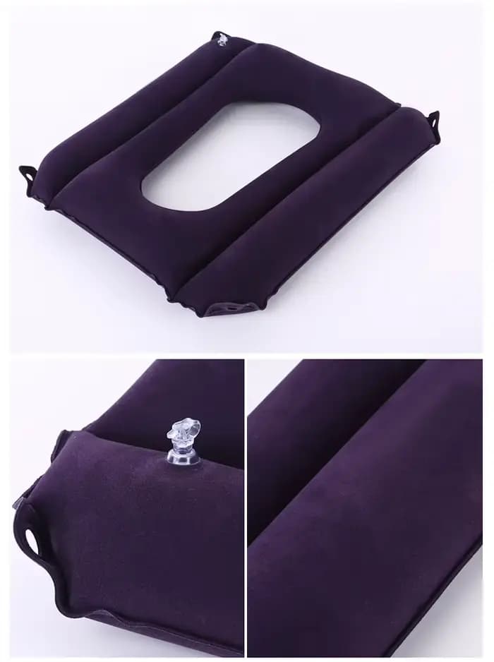 Coussin de siège gonflable pour fauteuil roulant monté sur le lit