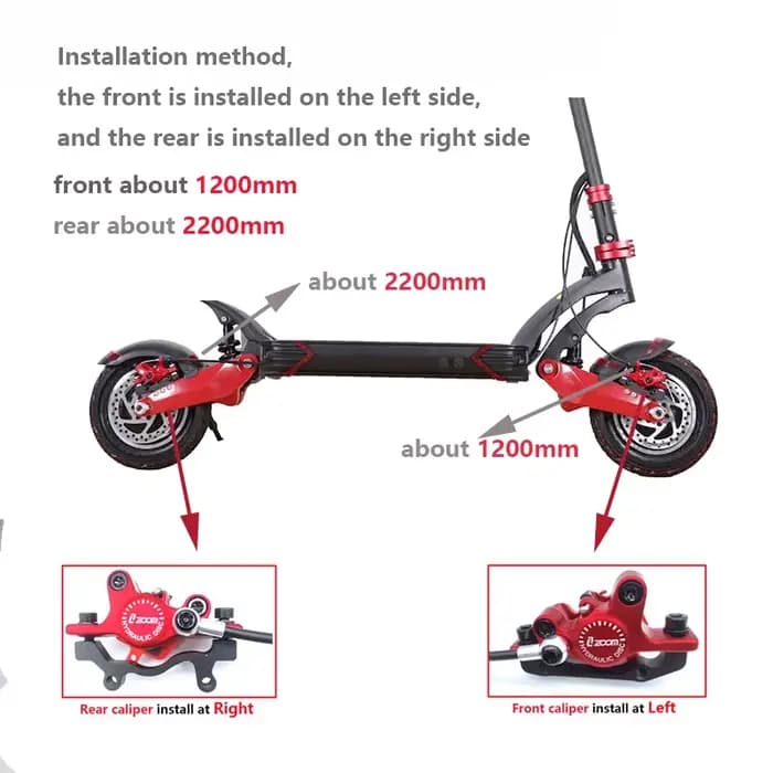 Zoom – frein à disque hydraulique pour Scooter électrique