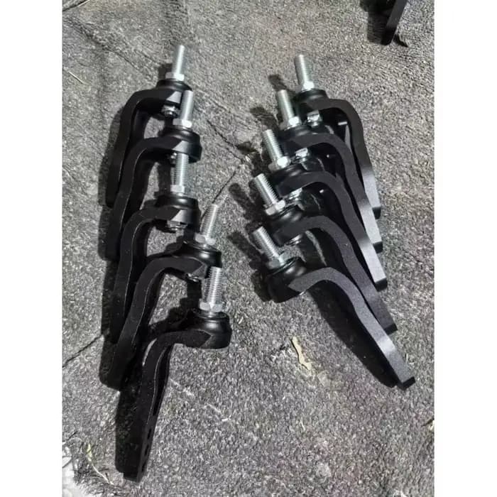 1 paire de fourches de roue avant en alliage d'aluminium de 4/5/6 pouces pour fauteuil roulant sportif