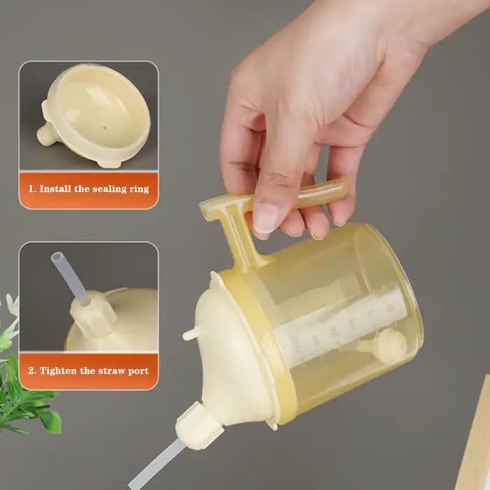 Tasse à dysphagia anti-déversement pour femme handicapée