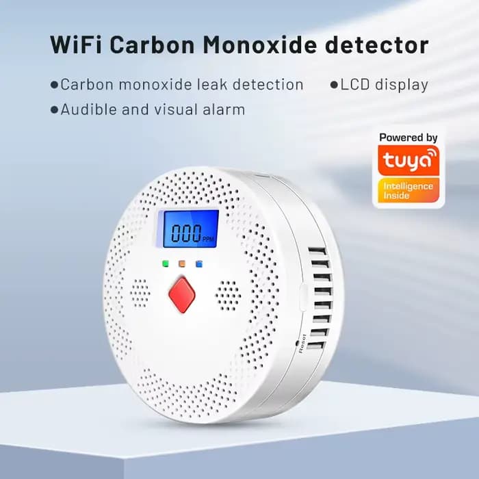 Détecteur de monoxyde de carbone intelligent Tuya