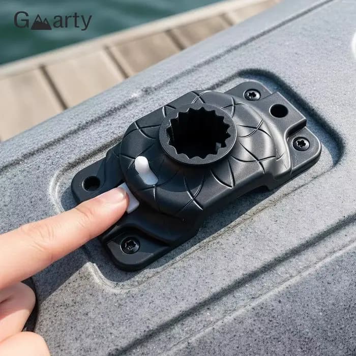 Base de montage robuste pour kayak, avec structure résistante à la rouille et à l'eau, installation facile, parfaite pour la pêche en kayak et le canoë.