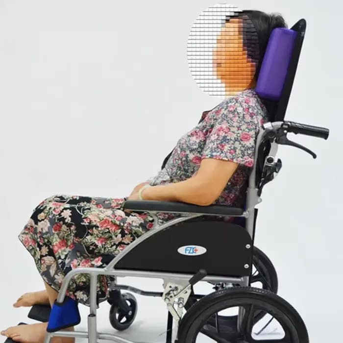Oreiller de tête pour fauteuil roulant à Angle réglable