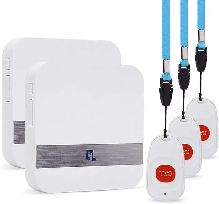 Sonnette d'appel de téléavertisseurs sans fil pour la surveillance des personnes âgées