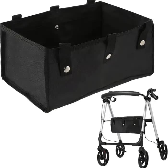 Sac de rangement pliable pour déambulateur à roulettes