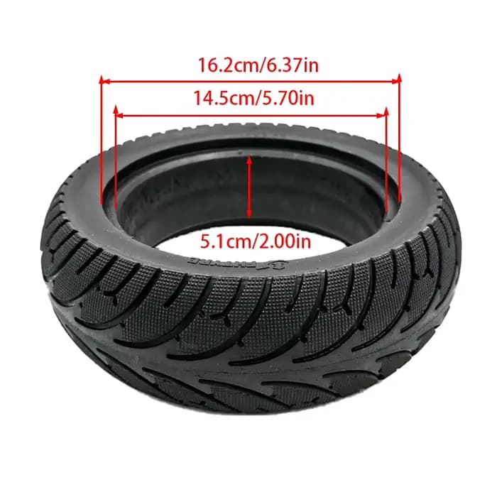 Pneu plein pour trottinette électrique 10 pouces 10X2.50 10X3.0