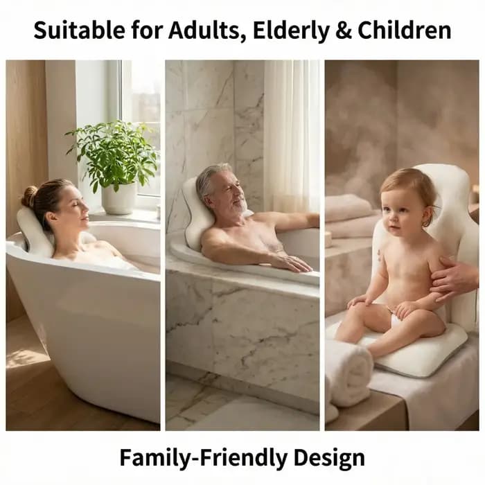 Coussin de bain confortable