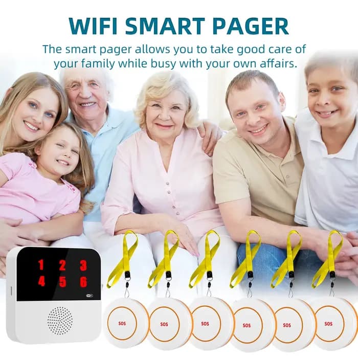 Tuya WiFi sans fil soignant téléavertisseur Patient SOS appel bouton ascenseur alerte systèmes pour personnes âgées