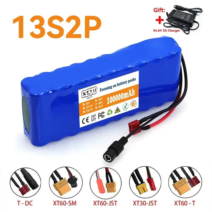 Batterie de Scooter motorisée authentique 48V 100Ah 500W Citycoco avec BMS