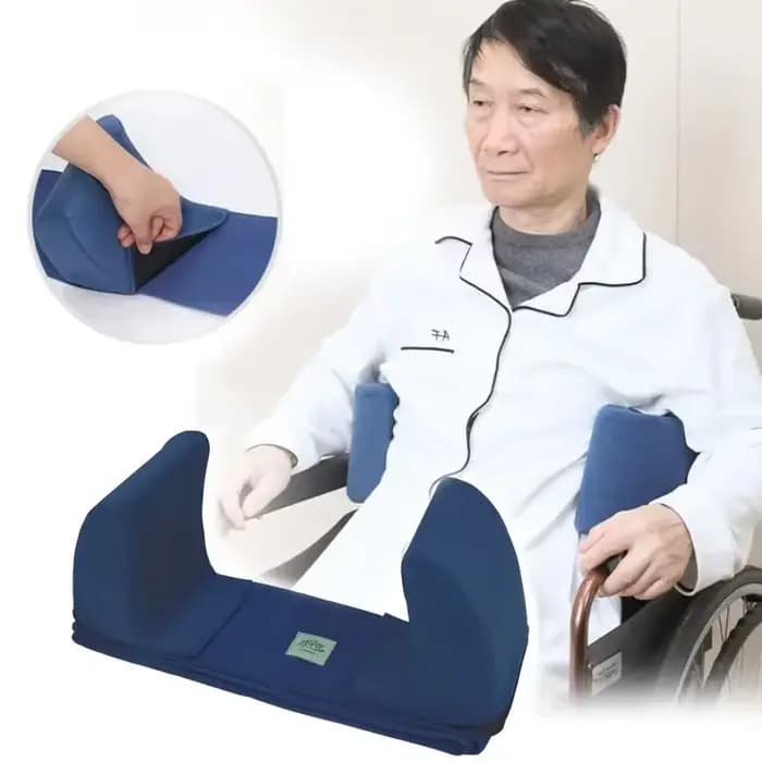 Coussin anti-coulissant réglable pour fauteuil roulant