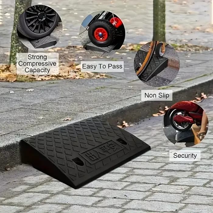 1 rampes portables avec surface antidérapante – Matériau durable