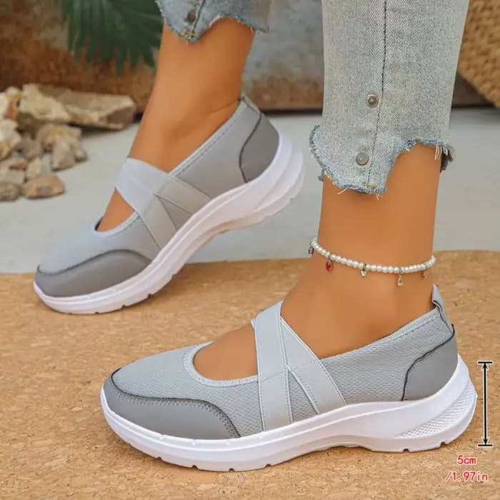 Chaussures décontractées élégantes à bout rond et semelle épaisse pour femme, nouvelle collection printemps/automne, confortables et très tendance