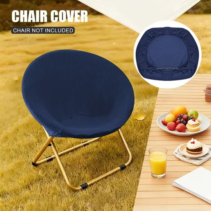 Housse de chaise de patio une pièce avec protection des feuilles intégrée, conception élastique réglable, adaptée aux chaises d'extérieur, balcon, bord de piscine, fête
