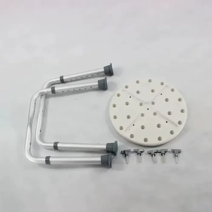 Chaise antidérapante pour personnes âgées avec accoudoirs réglables en hauteur et siège de tabouret