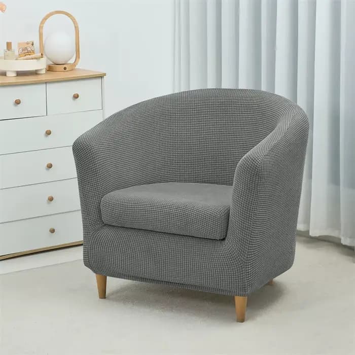 1 ensemble de housses extensibles en polaire pour fauteuil club, fauteuil de bain et canapé simple, protection de meubles pour salon