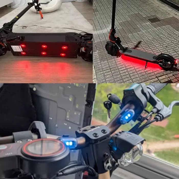 Lumières stroboscopiques Led RGB pour Scooter