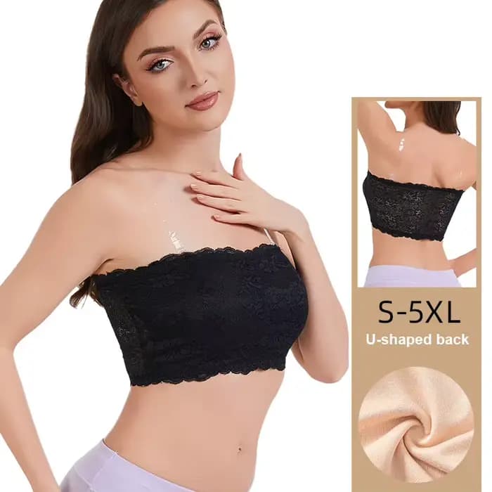 Soutien-gorge en dentelle grande taille pour femme, soutien-gorge sexy sans bretelles, confortable et respirant, soutien-gorge de sport d'été avec sangle élastique pour la poitrine
