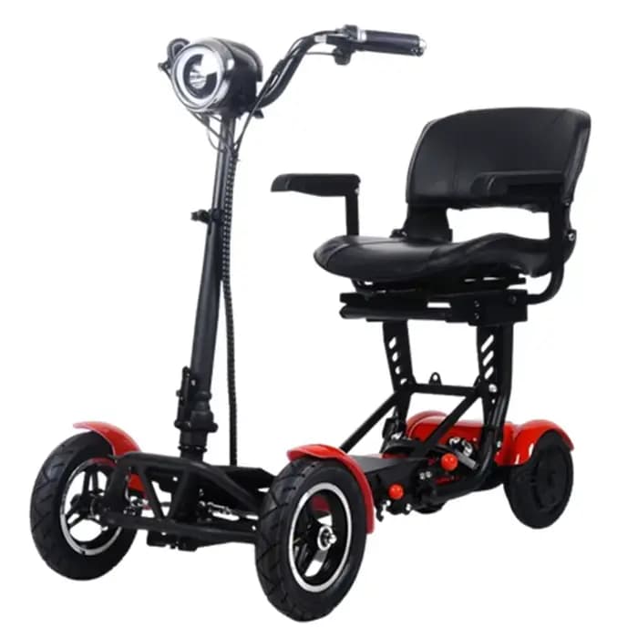 Scooter électrique pliant à 4 roues pour handicapés