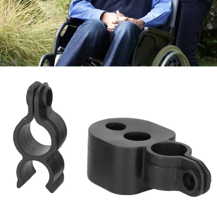 Support de anciers de marche pour fauteuil roulant