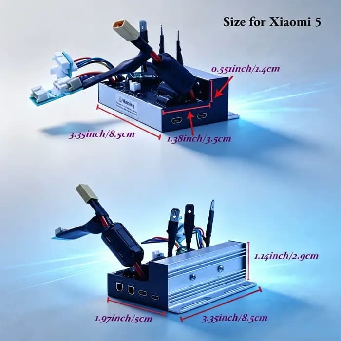 Contrôleur pour trottinette électrique Xiaomi 5, 1200W, 24-63V, ensemble de commande et de clignotants, déverrouillage du limiteur de vitesse jusqu'à 55 km/h