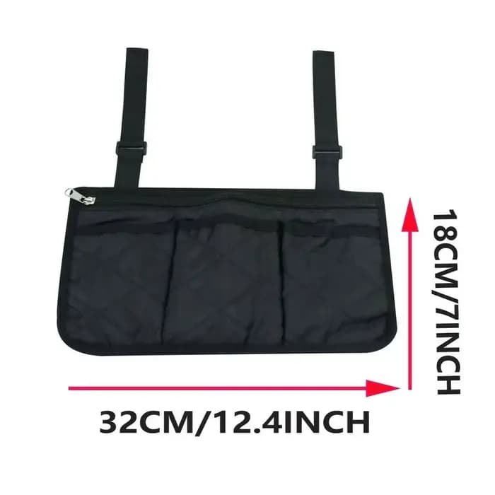 Sac latéral pour fauteuil roulant sur roulettes