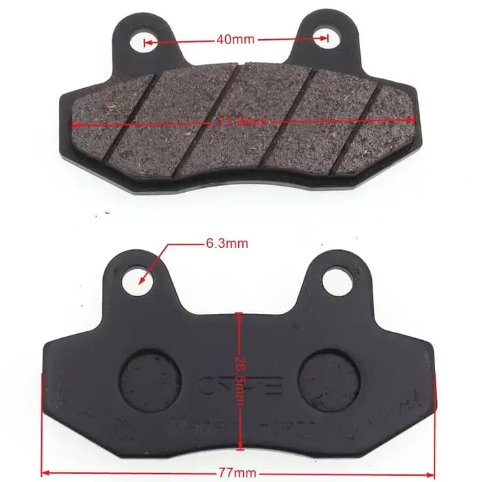 Plaquettes de frein à disque avant pouvez-vous 6 pour scooter cyclomoteur