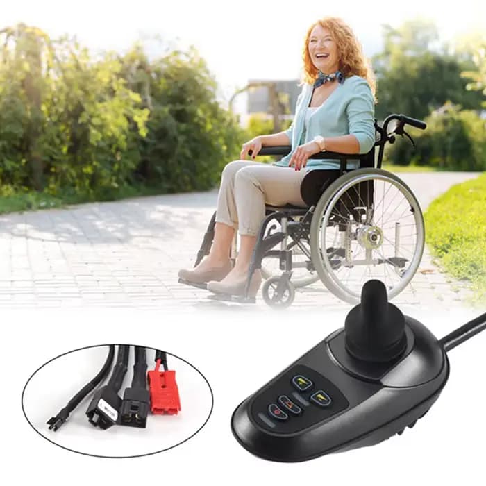 Contrôleur universel de manette de fauteuil roulant électrique 24V pour fauteuils roulants électriques