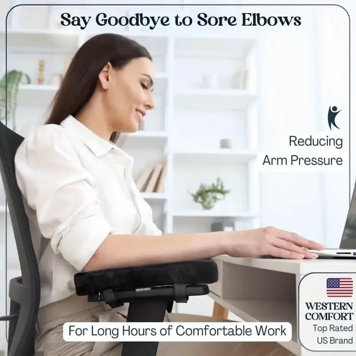 Coussinets d'accoudoir en mousse à mémoire de forme pour chaise de bureau, coussin de soutien du coude pour soulager la pression des bras, housses universelles pour chaises de bureau