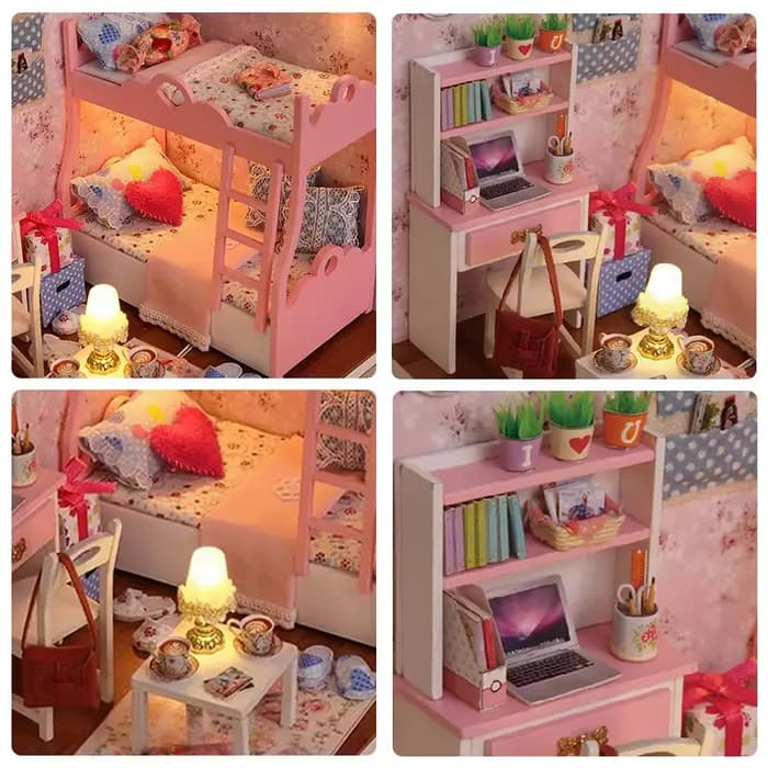 Mini maison de beurre en bois