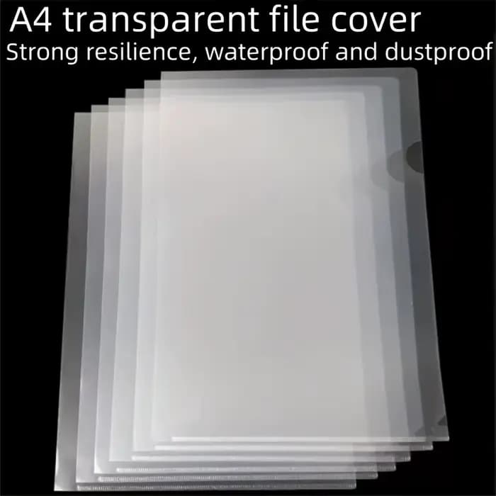 Lot de 10/30 pochettes transparentes A4 en forme de L pour documents