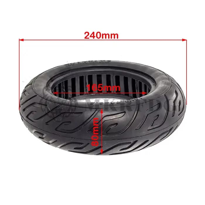 Pneu solide de 10 pouces 10x2.70-6.5 pour Scooter électrique voiture auto-équilibrée 70/65-6.5