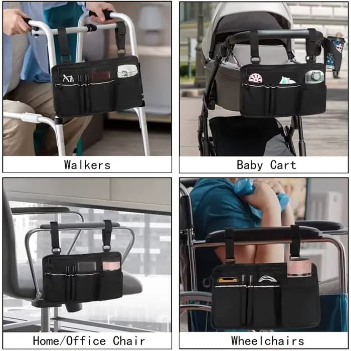 Sac latéral pour fauteuil roulant