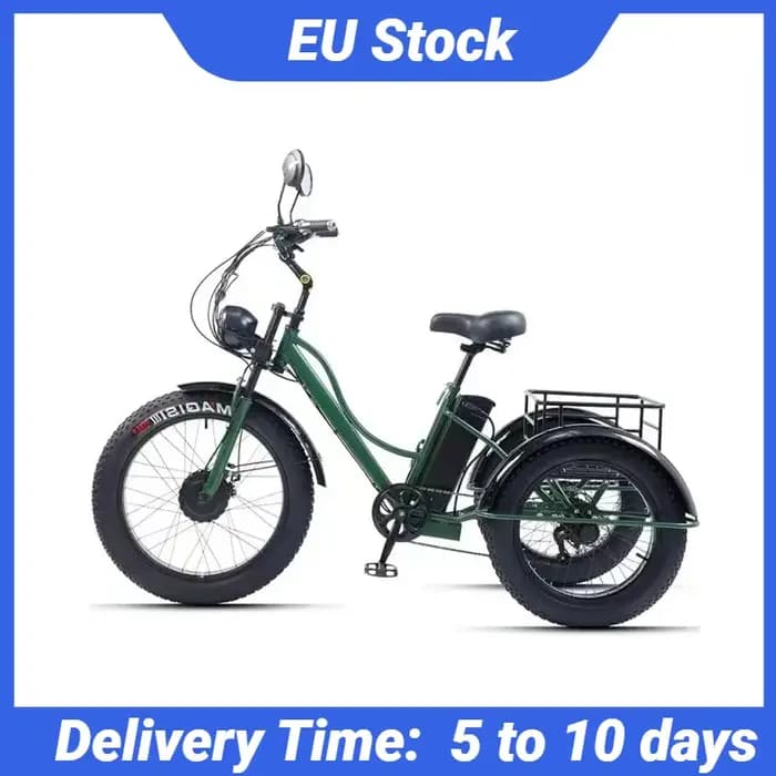48V 750W vélo électrique pour homme puissant 24 pouces gros pneu