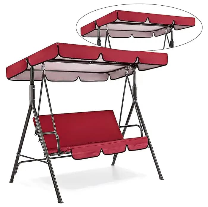 Housse de protection pour balançoire de jardin, auvent pour balançoire extérieure, accessoire pour configuration de patio