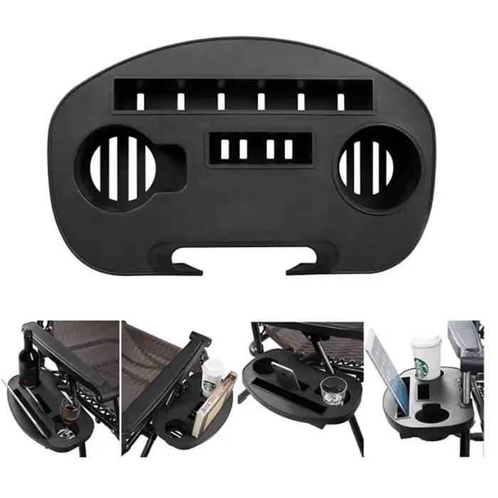 Plateau d'accessoires inclinable