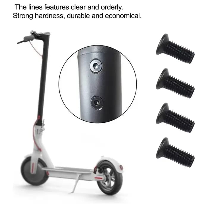 Jeu de vis de poteau pour scooter électrique