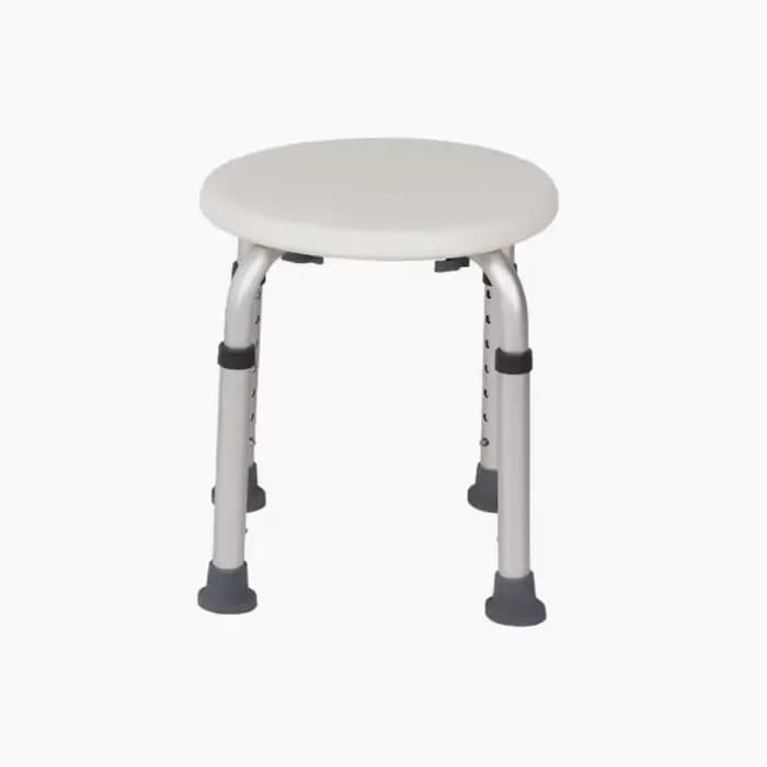 Chaise antidérapante pour personnes âgées avec accoudoirs réglables en hauteur et siège de tabouret