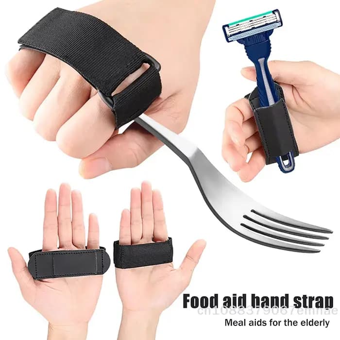 Sangle élastique de maintien pour ustensiles de table