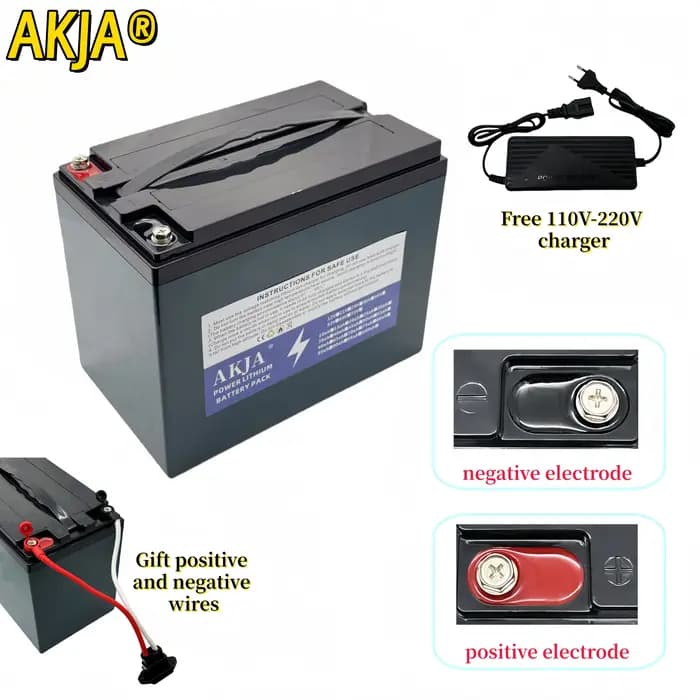 Batterie rechargeable 72V 20Ah 60V 48V avec protection contre les surcharges BMS