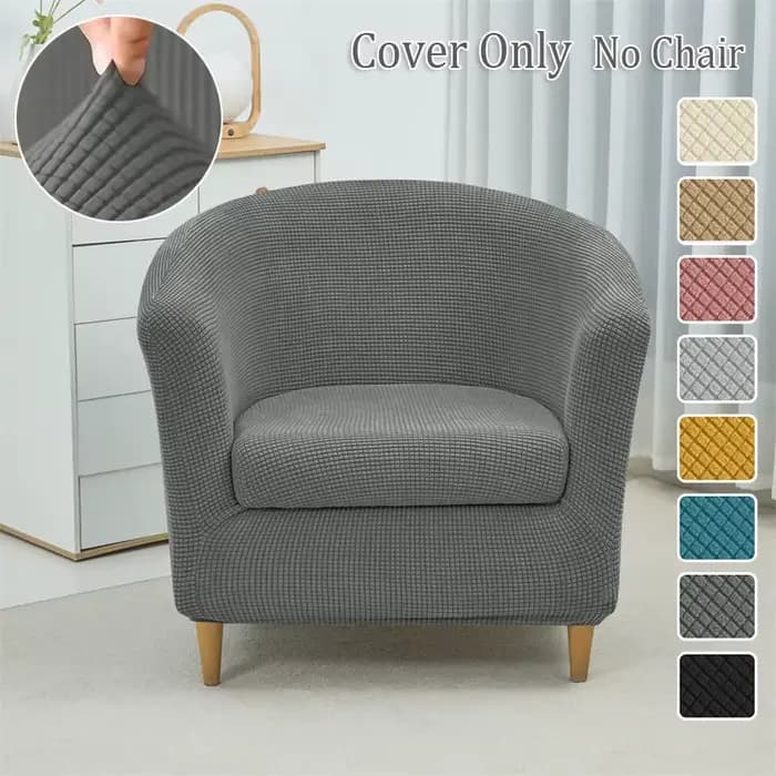 1 ensemble de housses extensibles en polaire pour fauteuil club, fauteuil de bain et canapé simple, protection de meubles pour salon