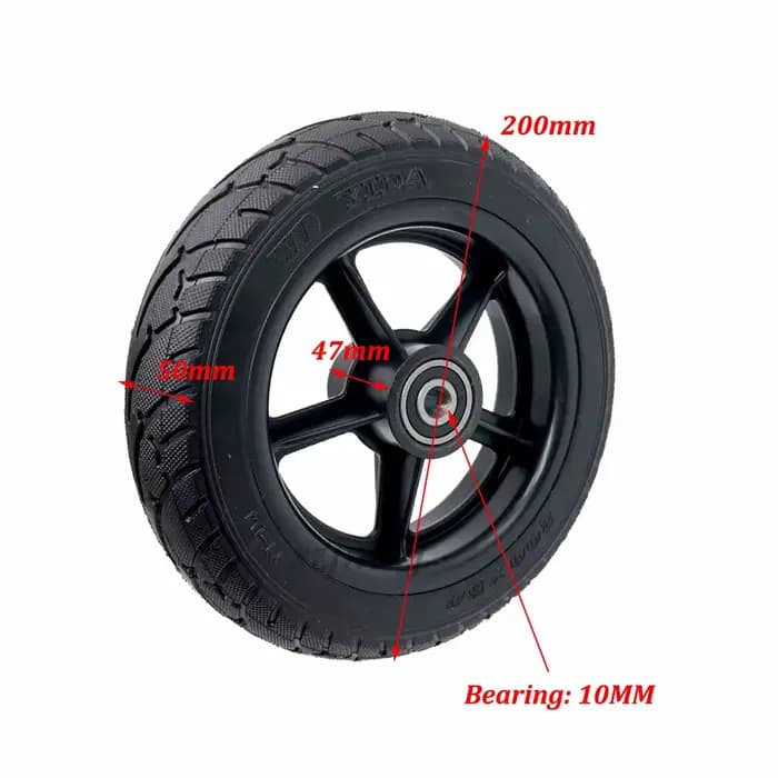 Roue solide 200x50 pour Mini Scooter électrique