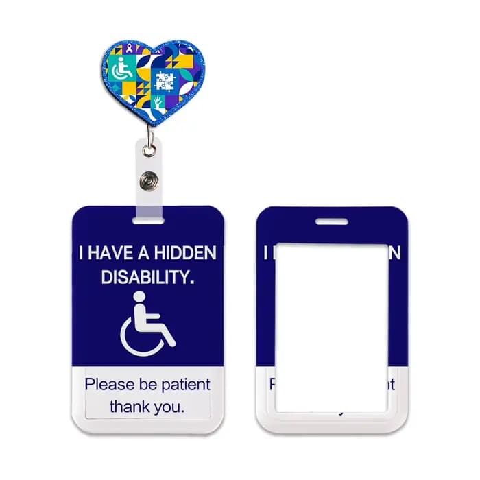 Porte-carte de soutien pour personnes handicapées