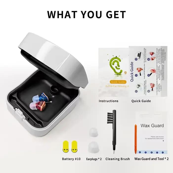 Prothèses auditives pour surdité personnes âgées aide auditive numérique réglable Micro sans fil Mini amplificateur de son d'oreille Invisible Audifonos