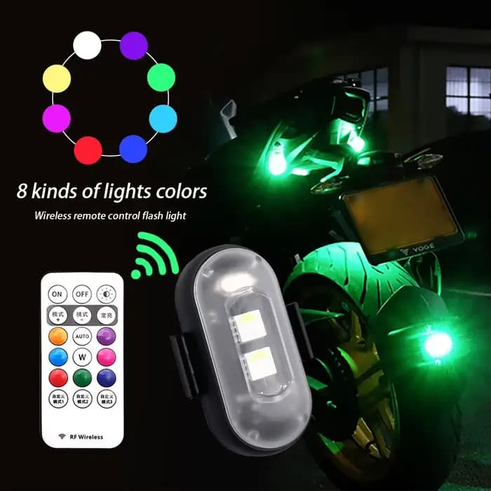 Lumières stroboscopiques Led RGB pour Scooter
